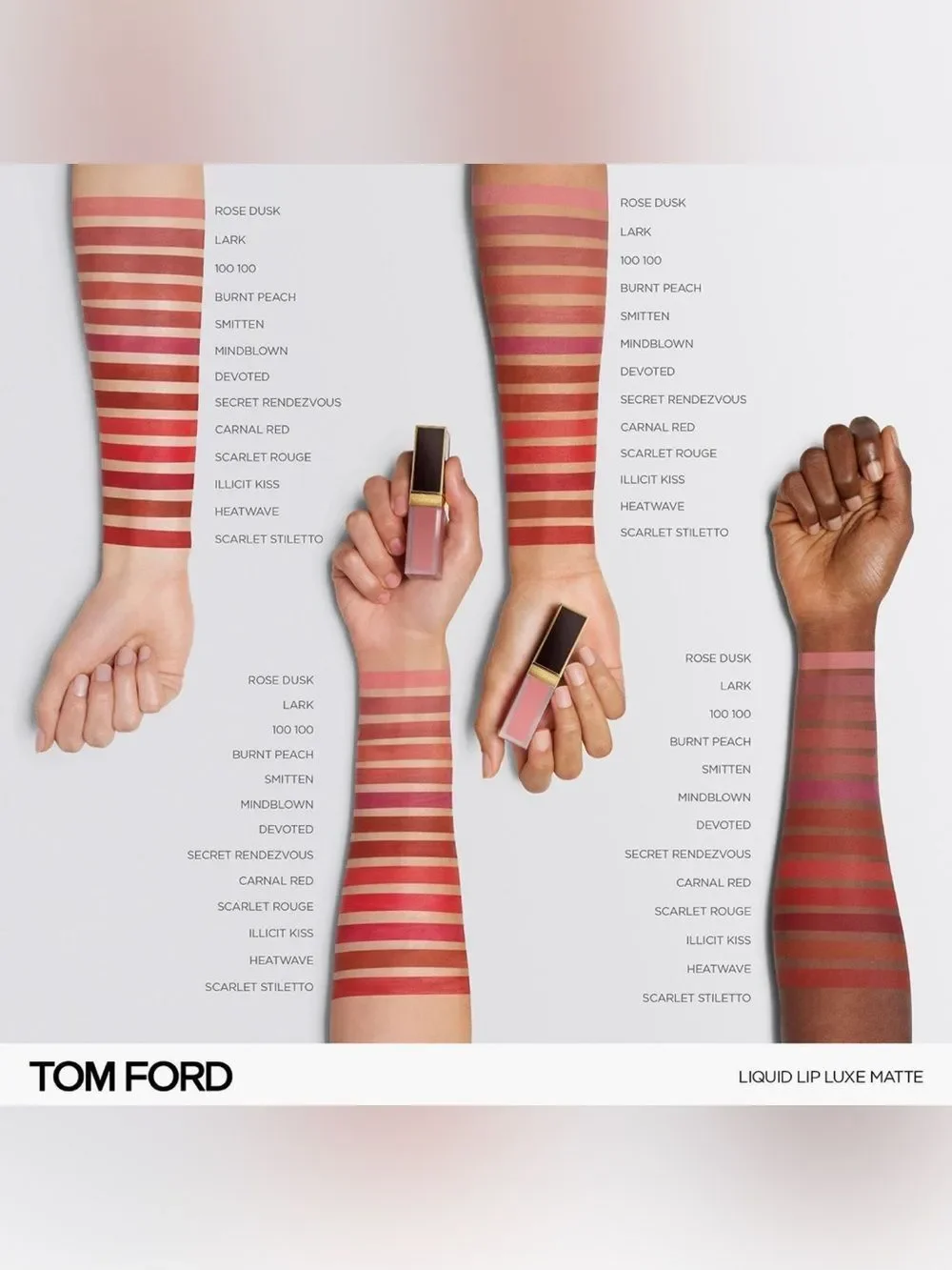 TOM FORD Liquid Lipstick Luxe Matte Color: Carnal Red